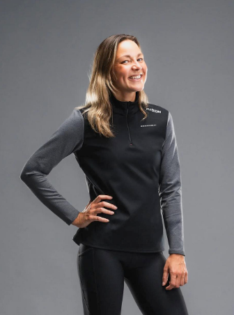 Womens TEMPO! Shield Zip Neck